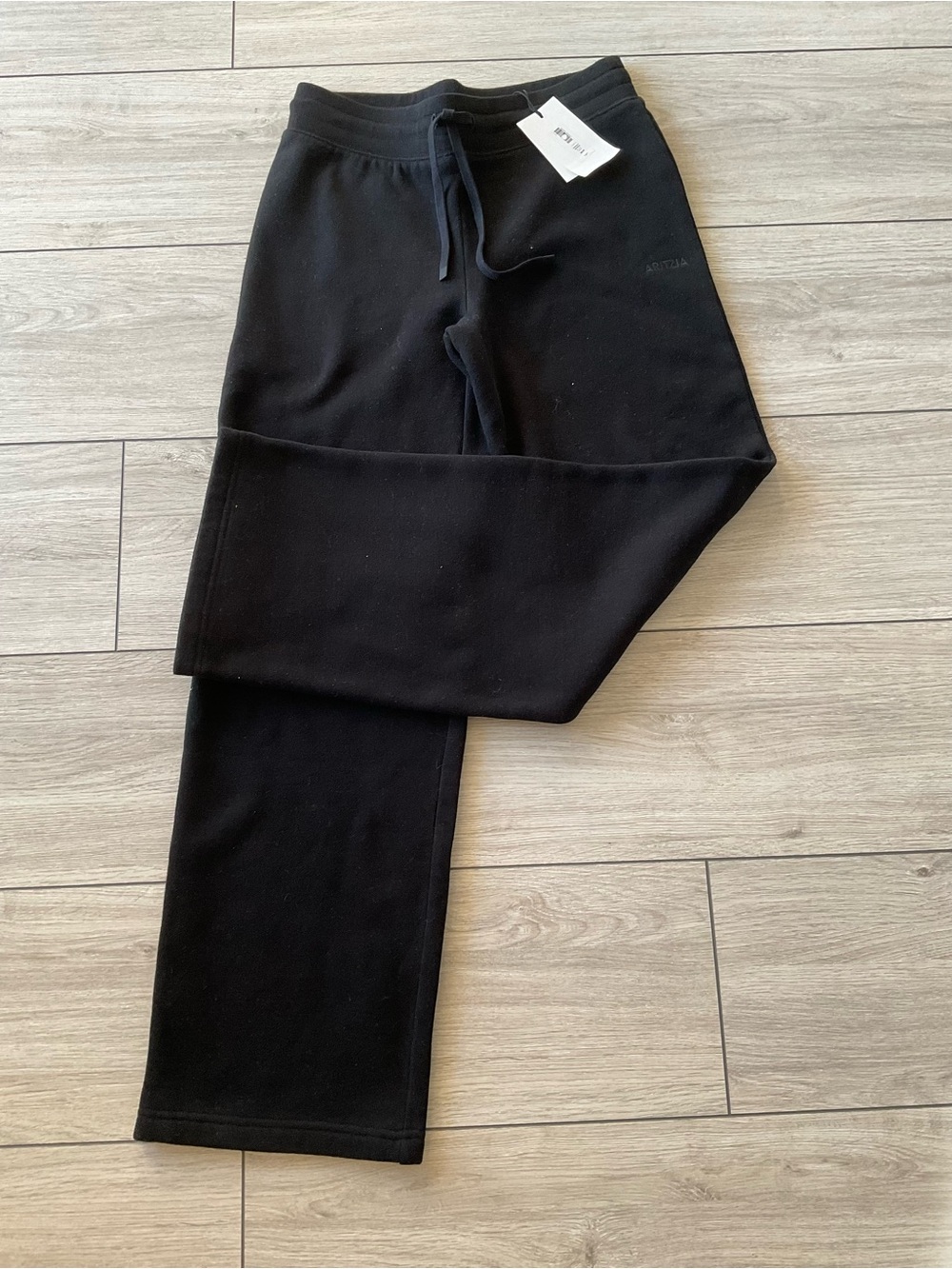 Aritzia Sweatfleece Black Women's Perfect Banded Pants NWT XS